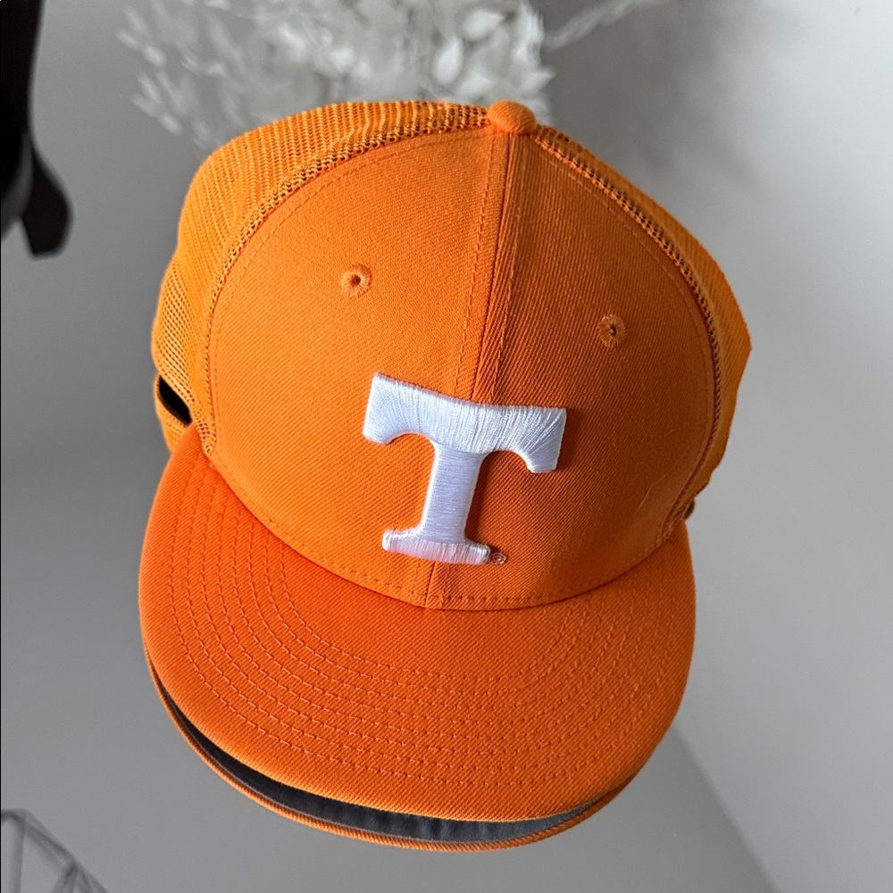 Orange  Cap with White Lettering